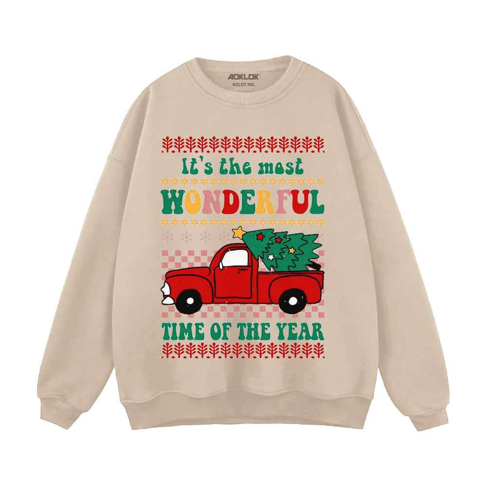 Casual Christmas Style Sweatshirt