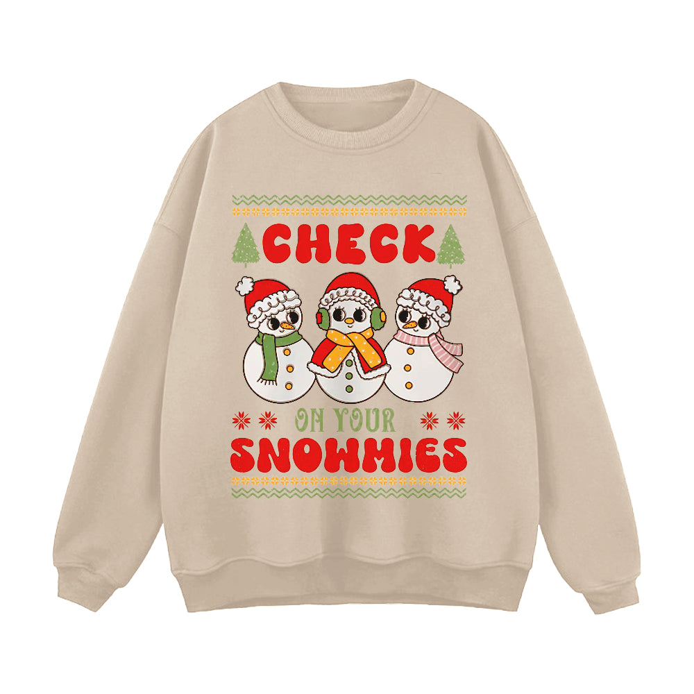 Cute Three Little Snowmen Sweatshirt