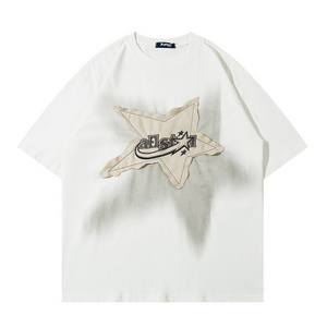 Star Patch Embroidery T-shirt