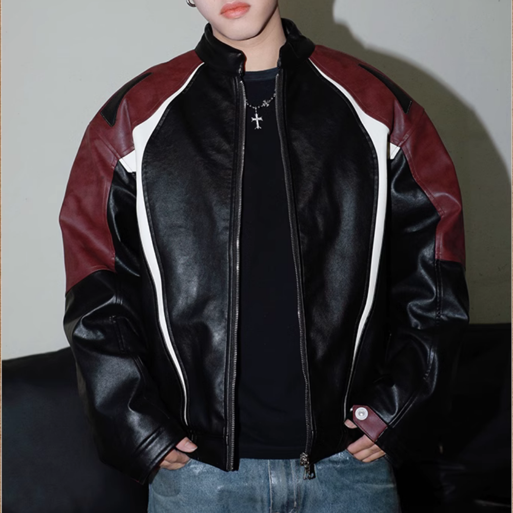 High Street Leather Biker Jacket