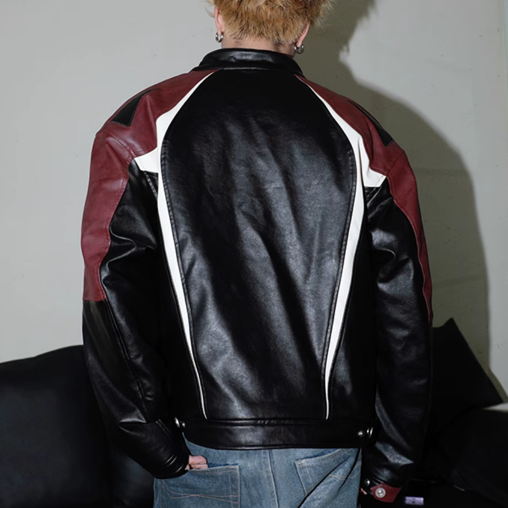 High Street Leather Biker Jacket