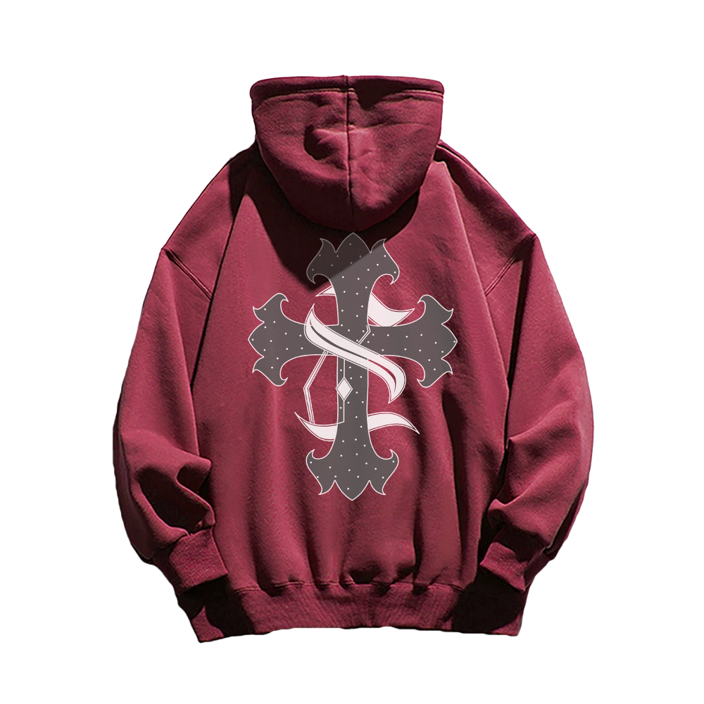 High Street Cross Cotton Hoodie