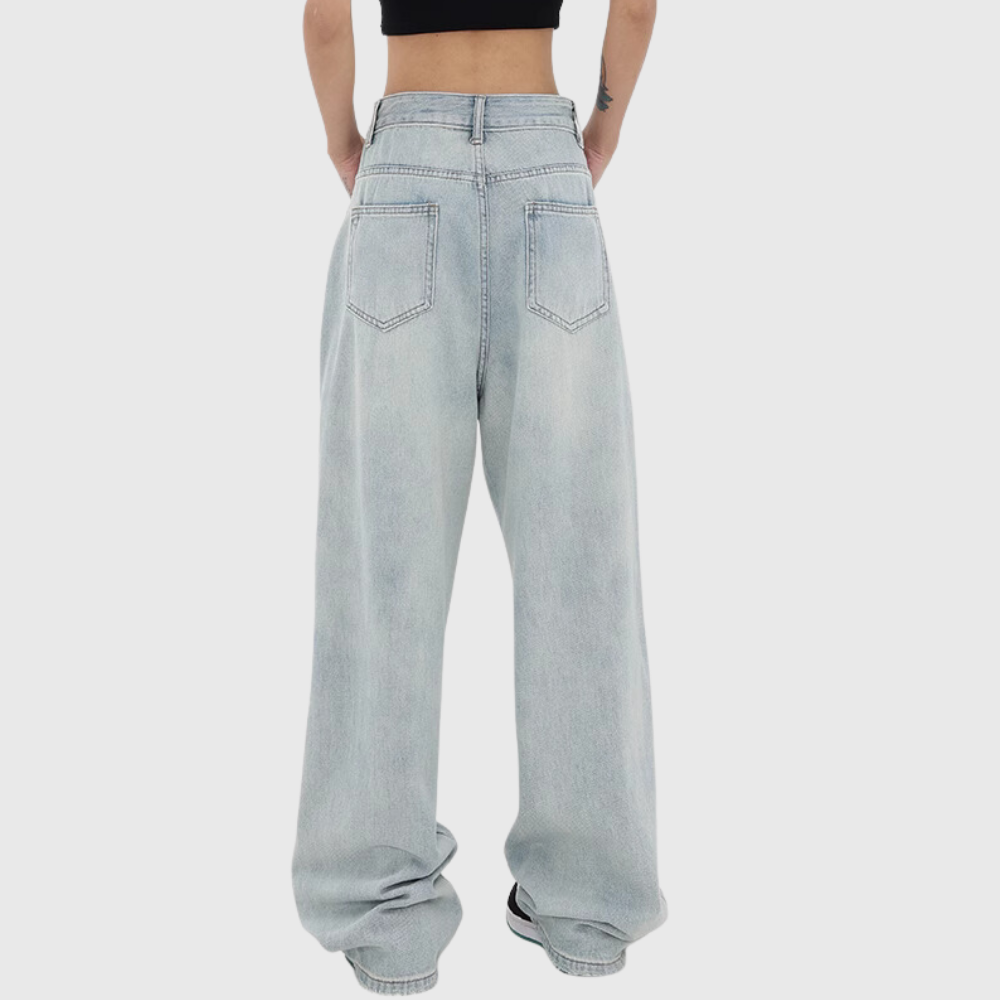 Women's Irregular Splicing Jeans