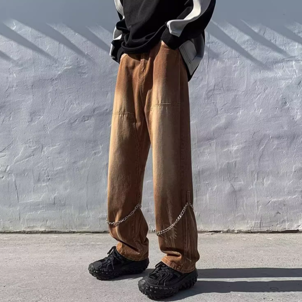 Tie Dye Chain Jeans