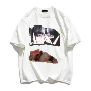 Crush Skull |  Street Girls Anime Graphic Casual T-shirt