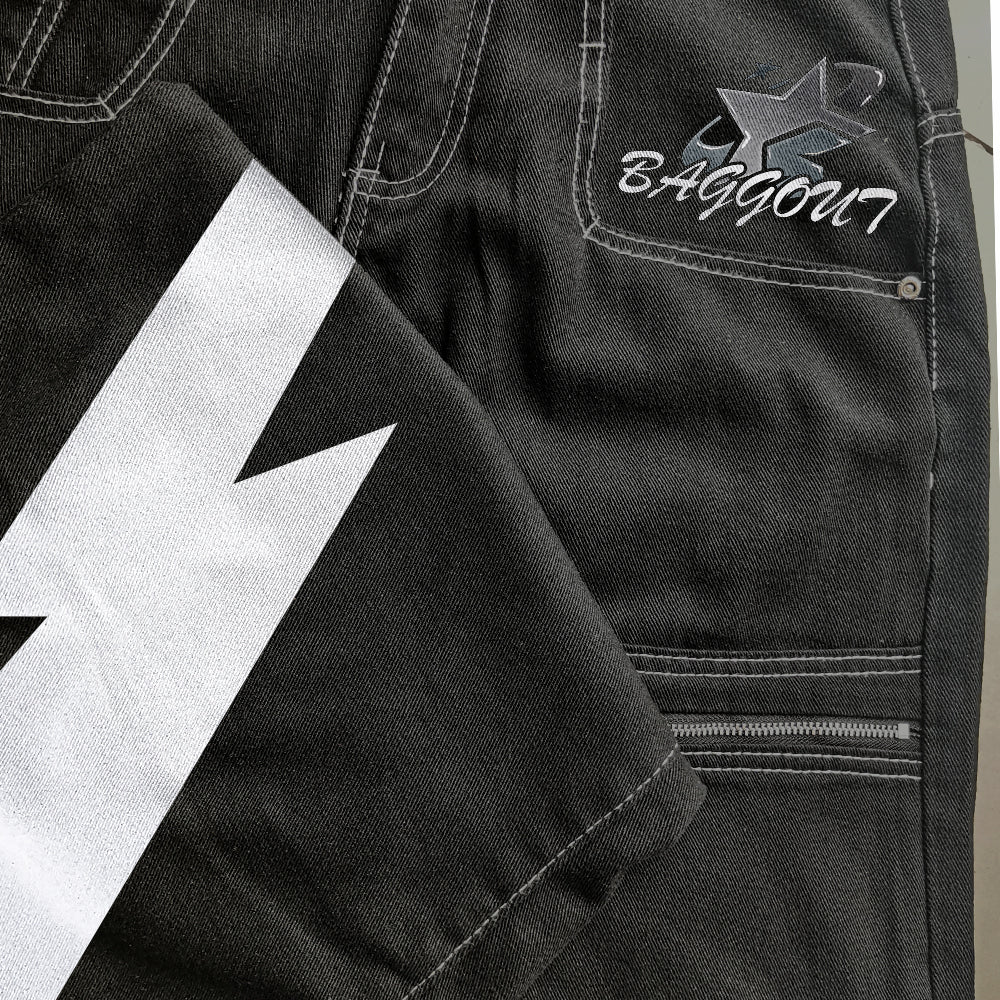 Baggout Skull wide-leg pants