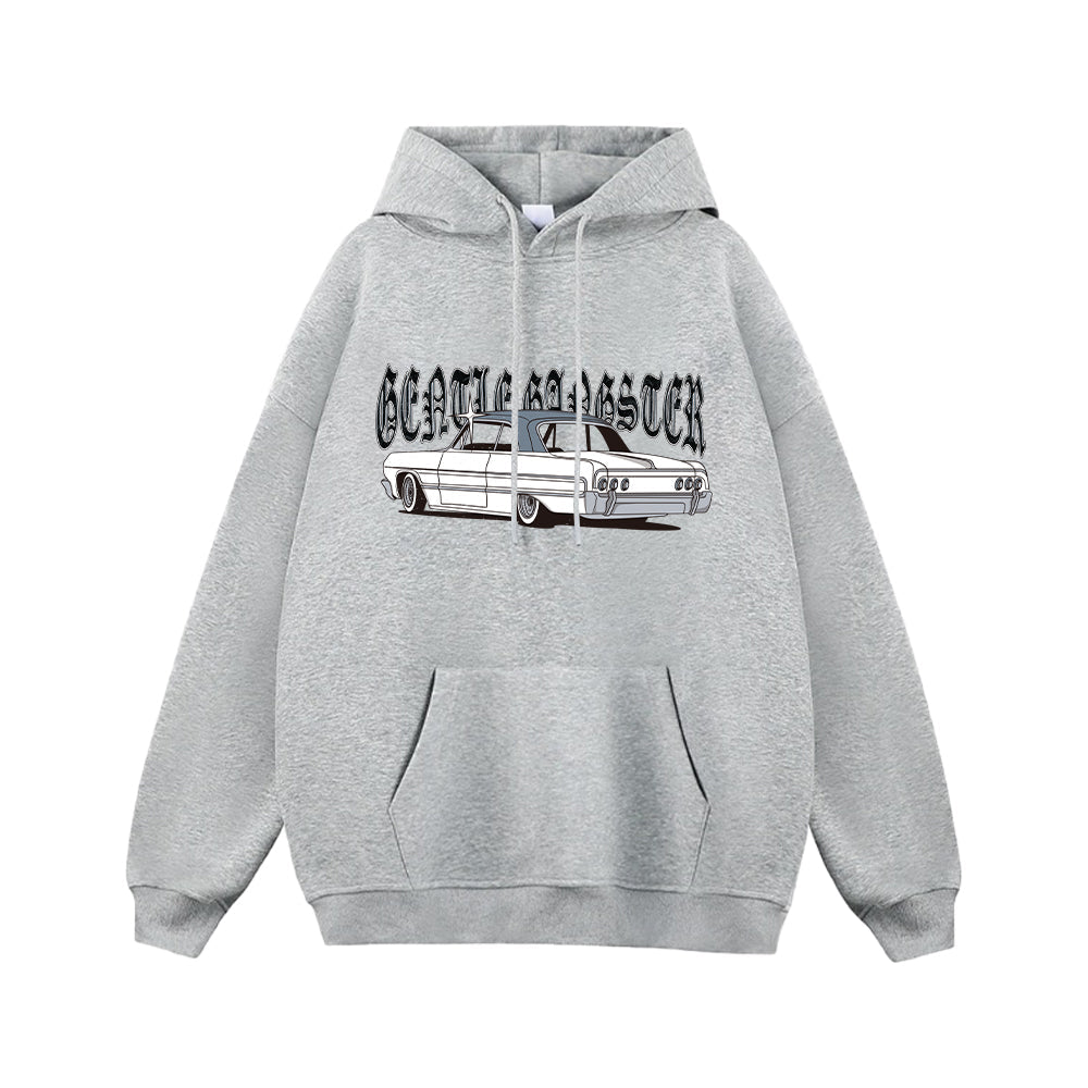 GEG | G/W 'Gentle Gangster' Logo Print Hoodie