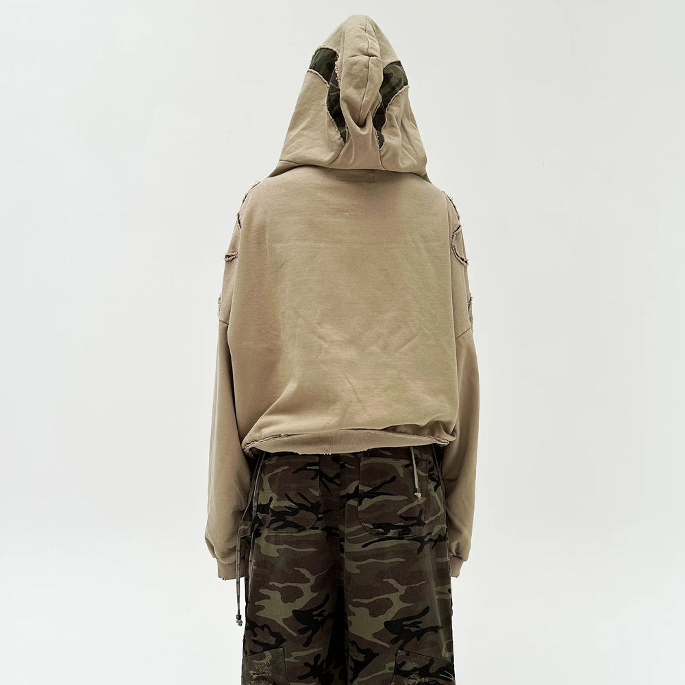 AokLok Dark Heavy Industry Splicing Hoodie
