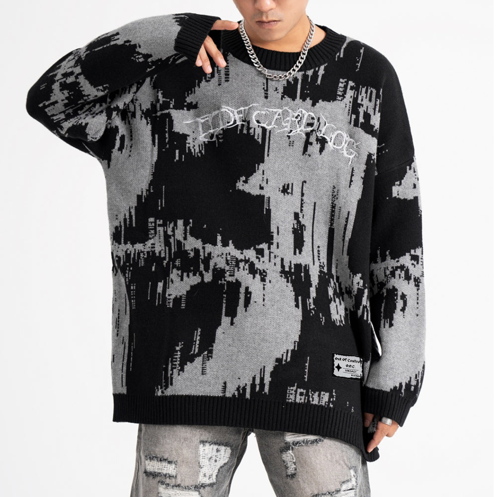 OOC' American Retro Lazy Style Sweater