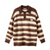 American Striped Brown Polo Sweater