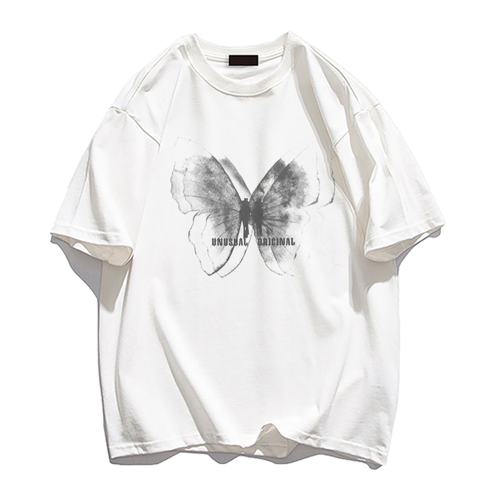 Japanese simple butterfly T-shirt