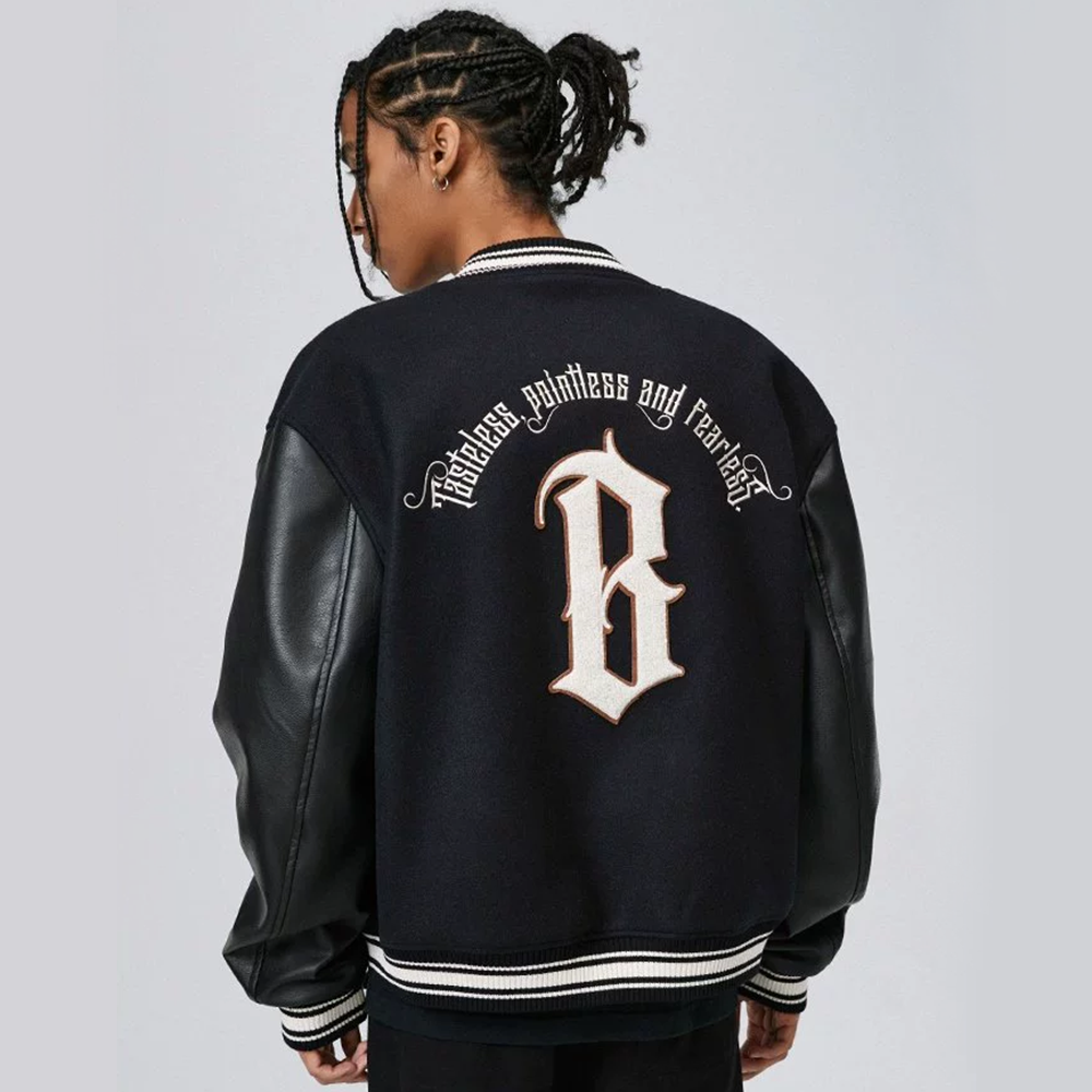 American Terry Embroidered Bomber Jacket