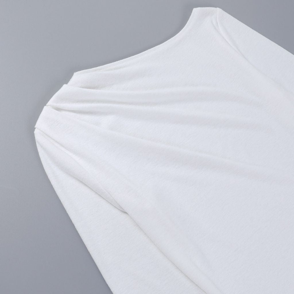 Women's Pleated Slim Long Sleeve