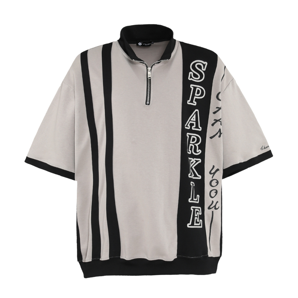 Retro Half-Zip Polo Shirt