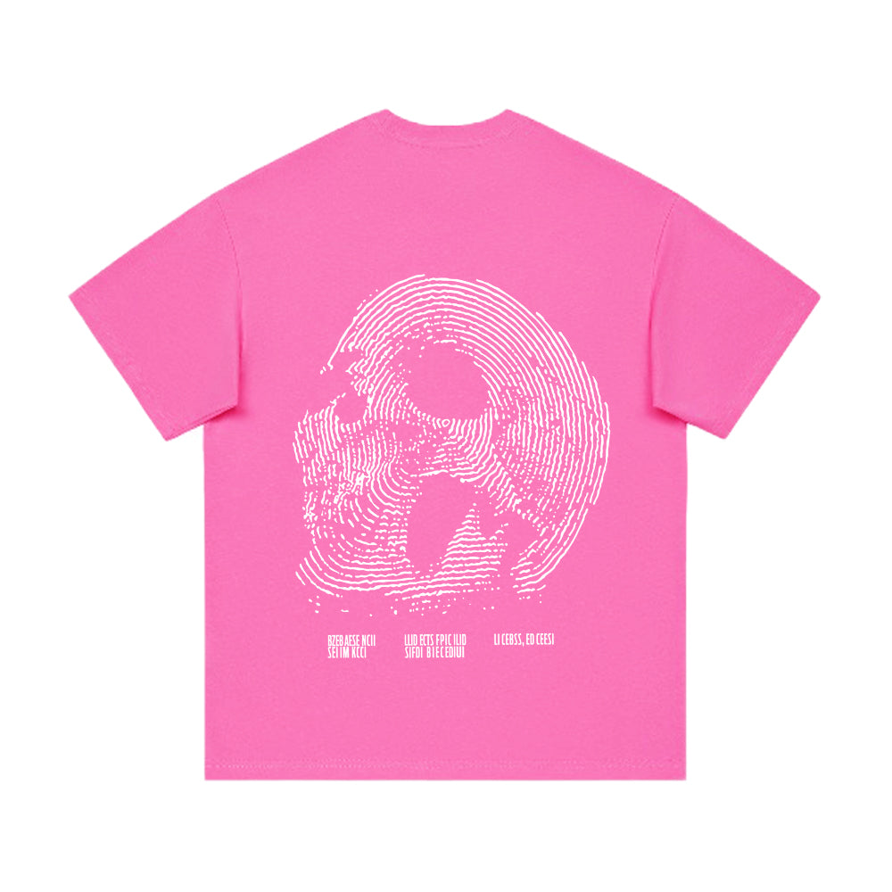 Crush Skull | Fingerprint Skeleton Print T-shirt