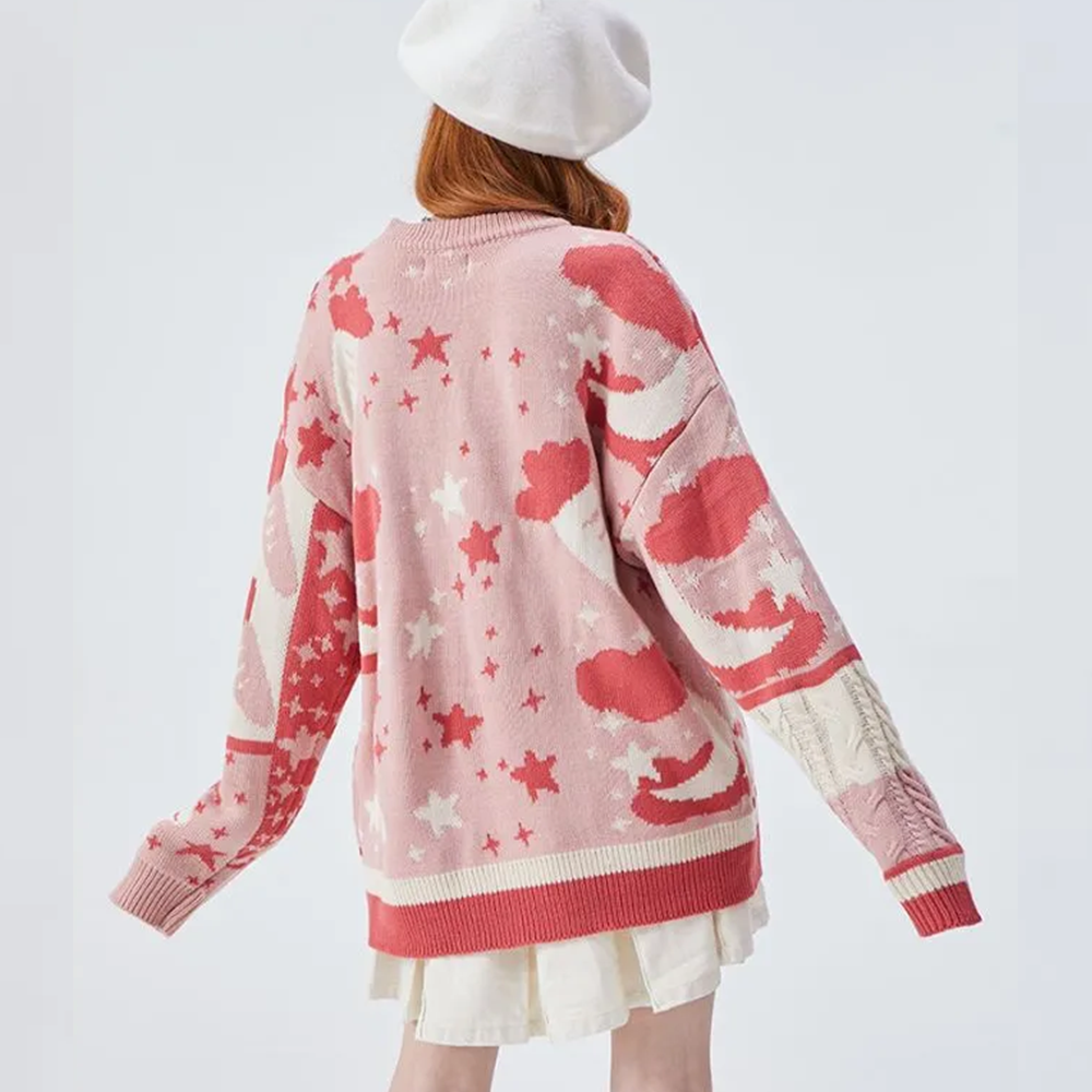 OOC' Cute Bunny Stitching Sweater