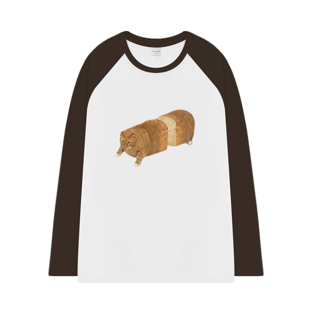 Bread Slice Cat Long Sleeve Shirt