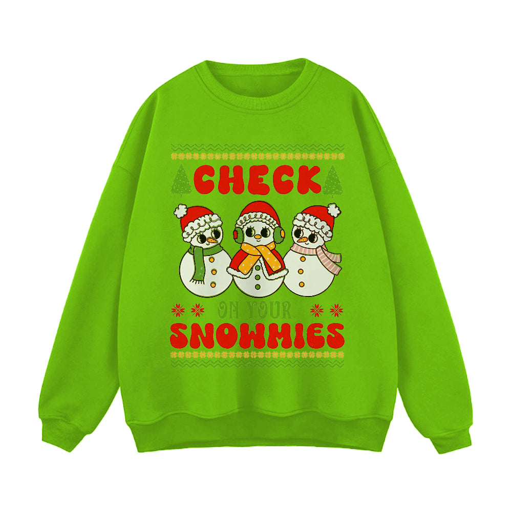 Cute Three Little Snowmen Sweatshirt