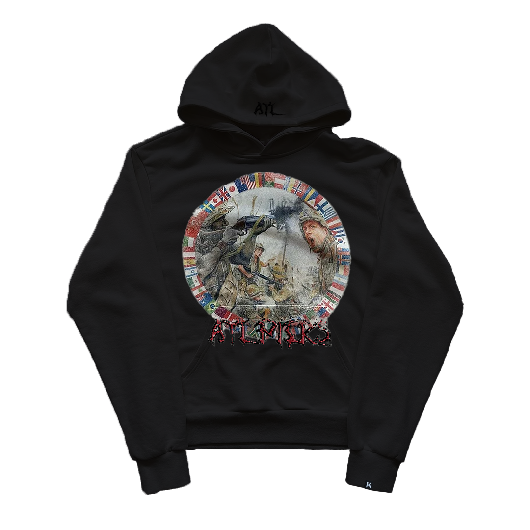 Art In War Landing On The Beach Hoodie