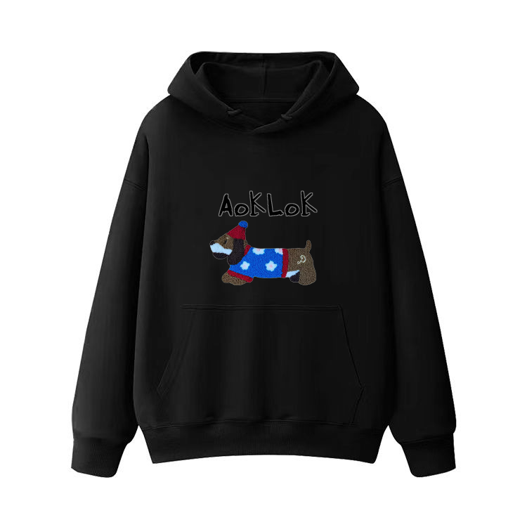 AG Embroidery Snowflake Dachshund Hoodie