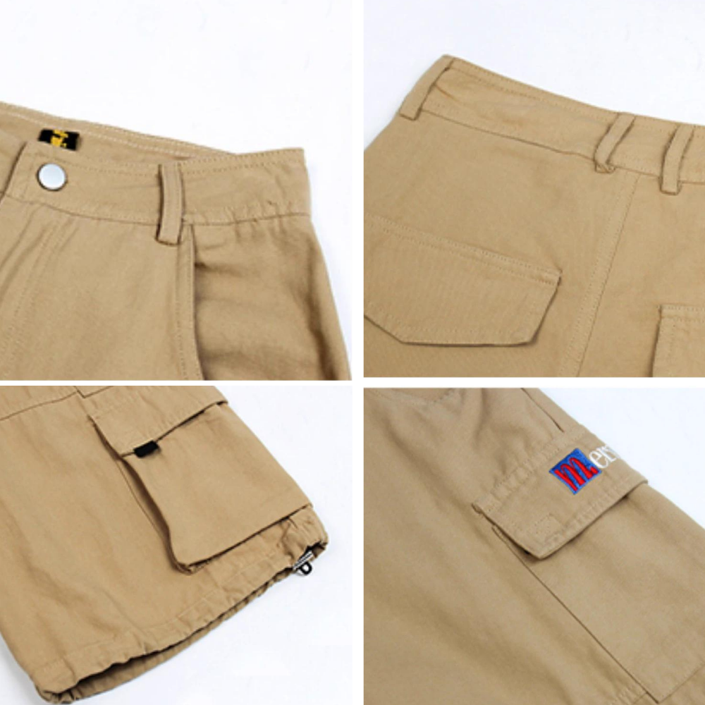 Retro Cargo Large Pocket Shorts