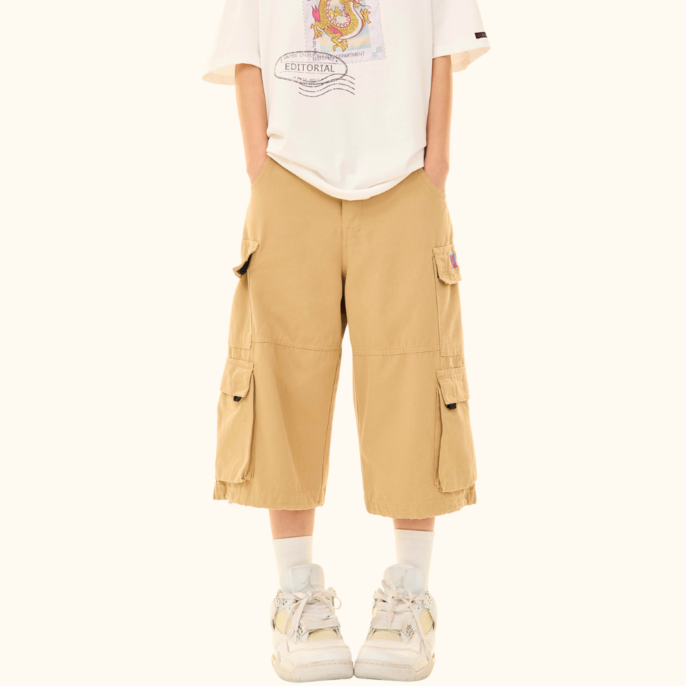 Retro Cargo Large Pocket Shorts