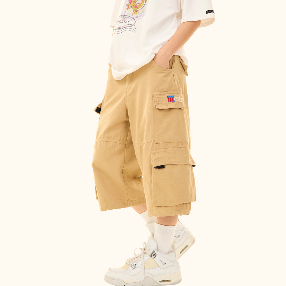 Retro Cargo Large Pocket Shorts