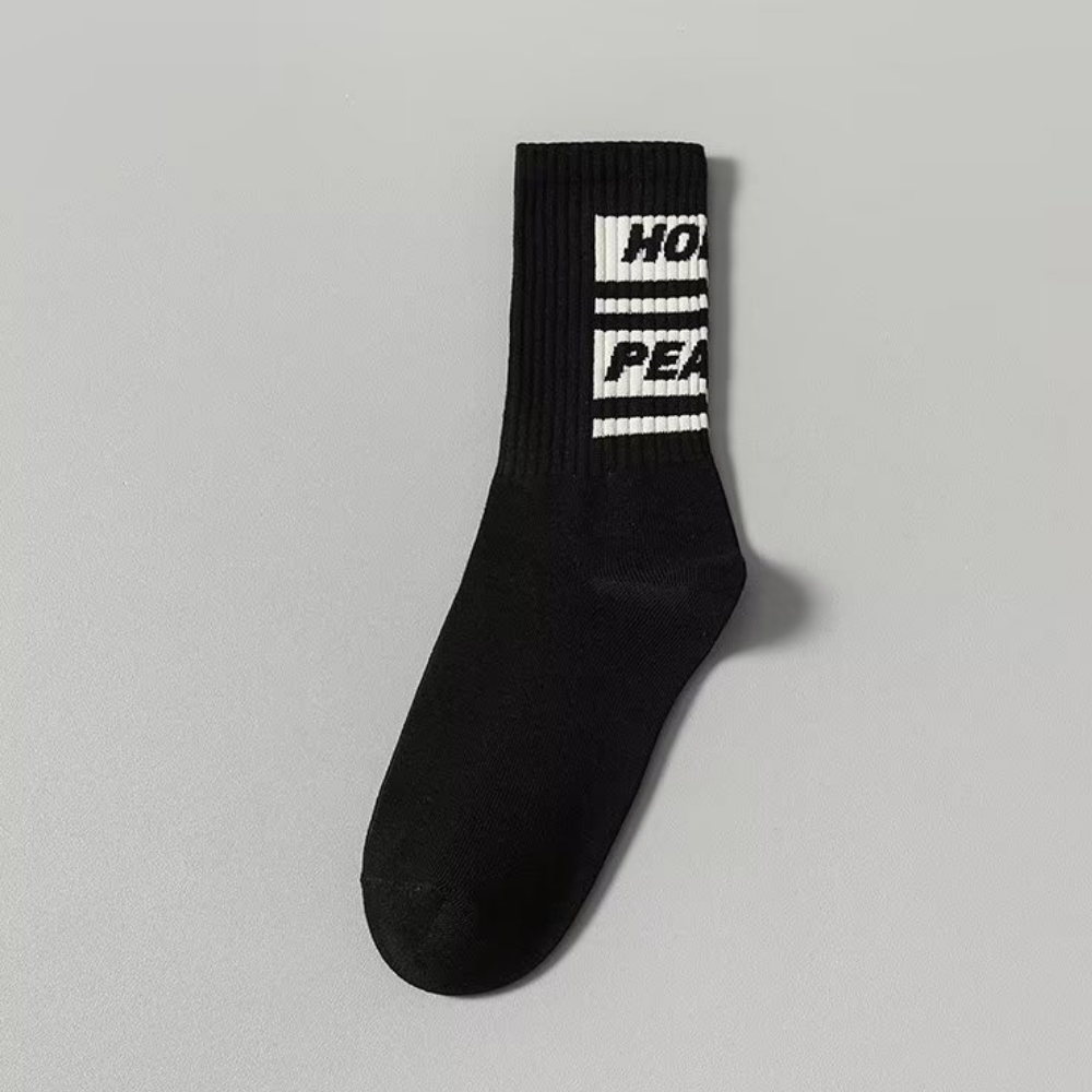 Black and White Breathable Socks