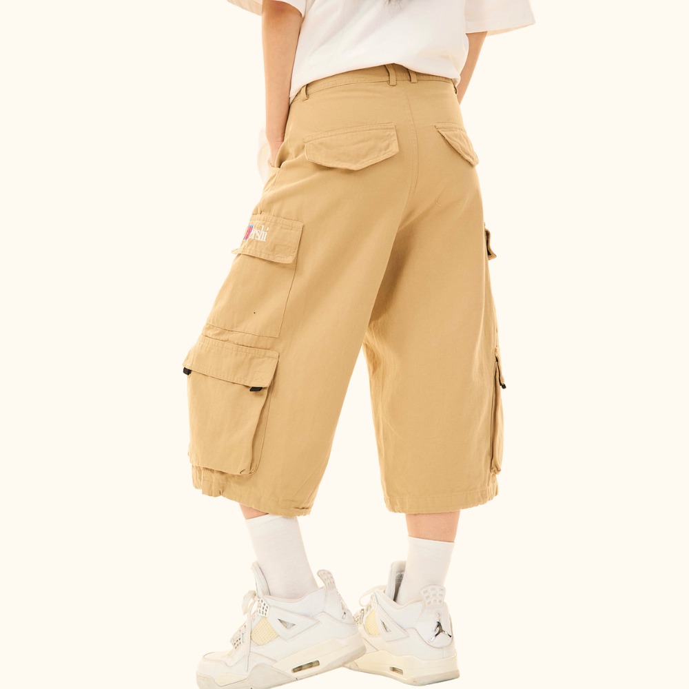 Retro Cargo Large Pocket Shorts