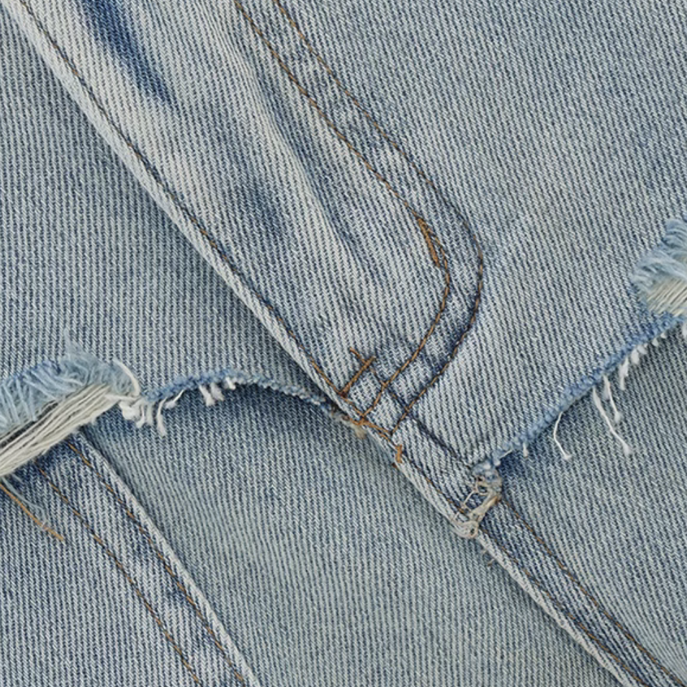 Women's Irregular Splicing Jeans