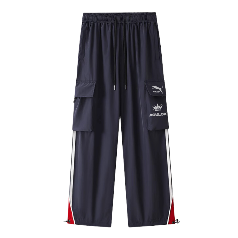 Quick-Drying Pocket Striped Sweatpants