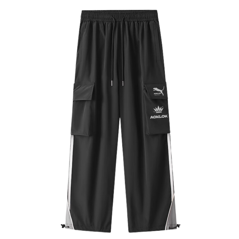 Quick-Drying Pocket Striped Sweatpants