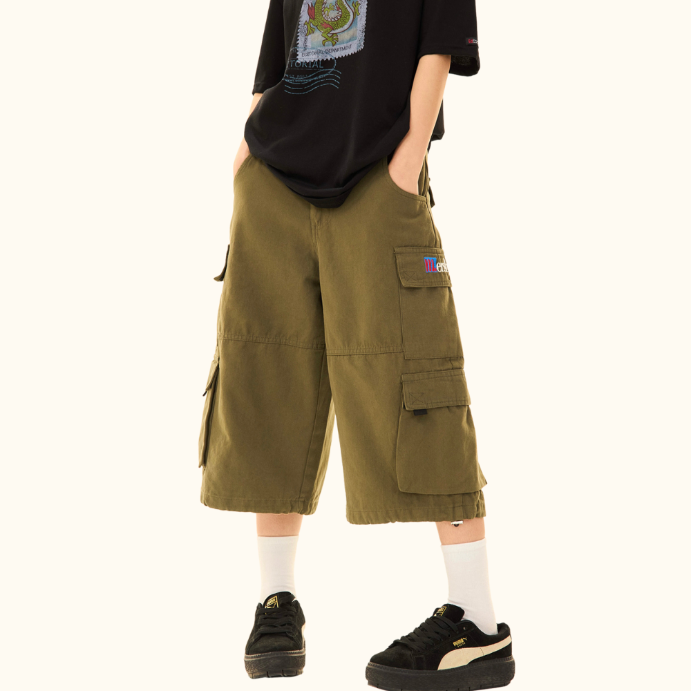 Retro Cargo Large Pocket Shorts