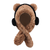 Headphones Bear Scarf Plush Hat