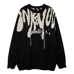 Graffiti Tassel Lettering Sweater