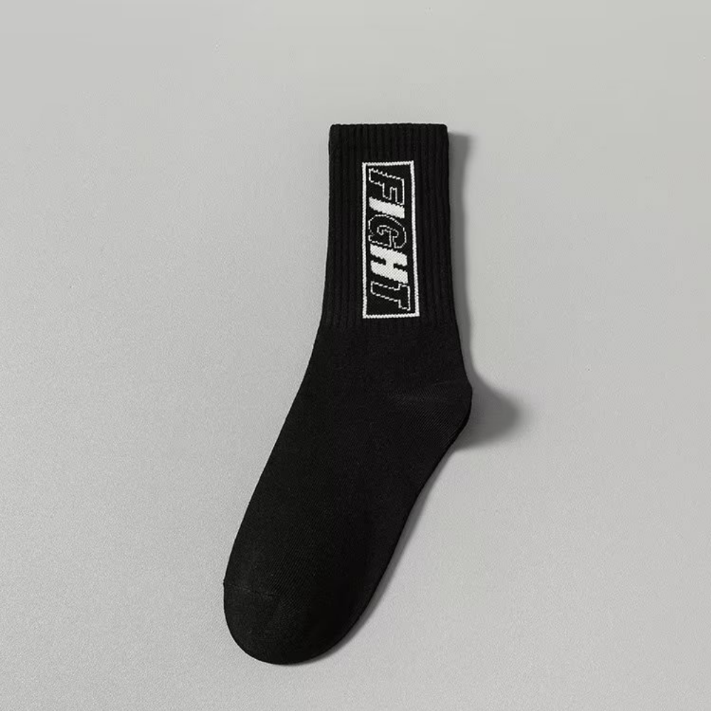 Black and White Breathable Socks