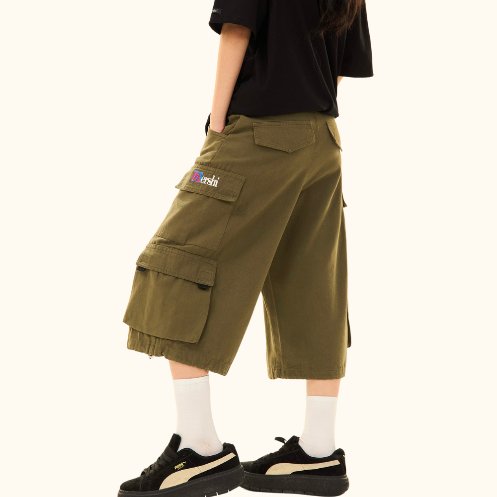 Retro Cargo Large Pocket Shorts