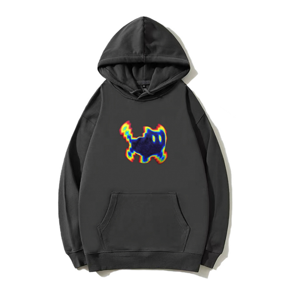 Multicolored Gradient Kitten Hoodie