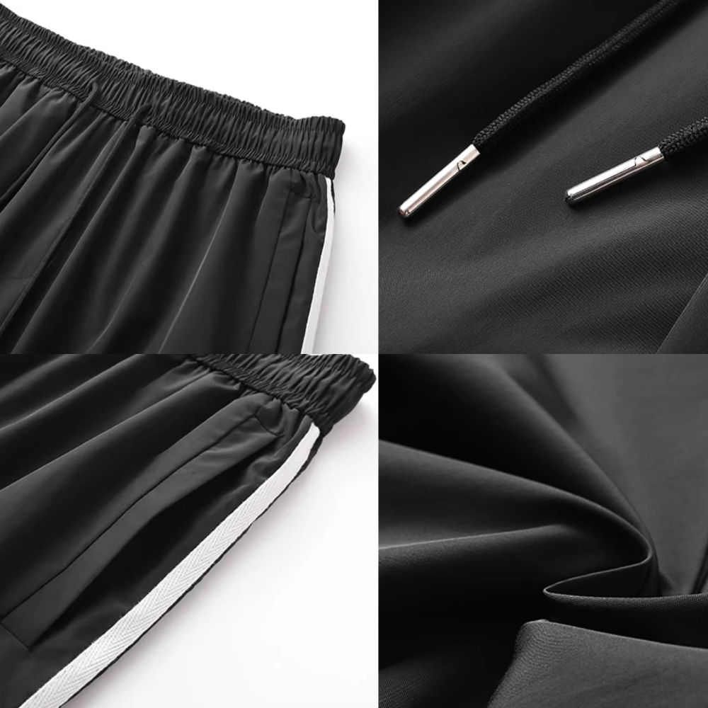 Quick-Drying Pocket Striped Sweatpants