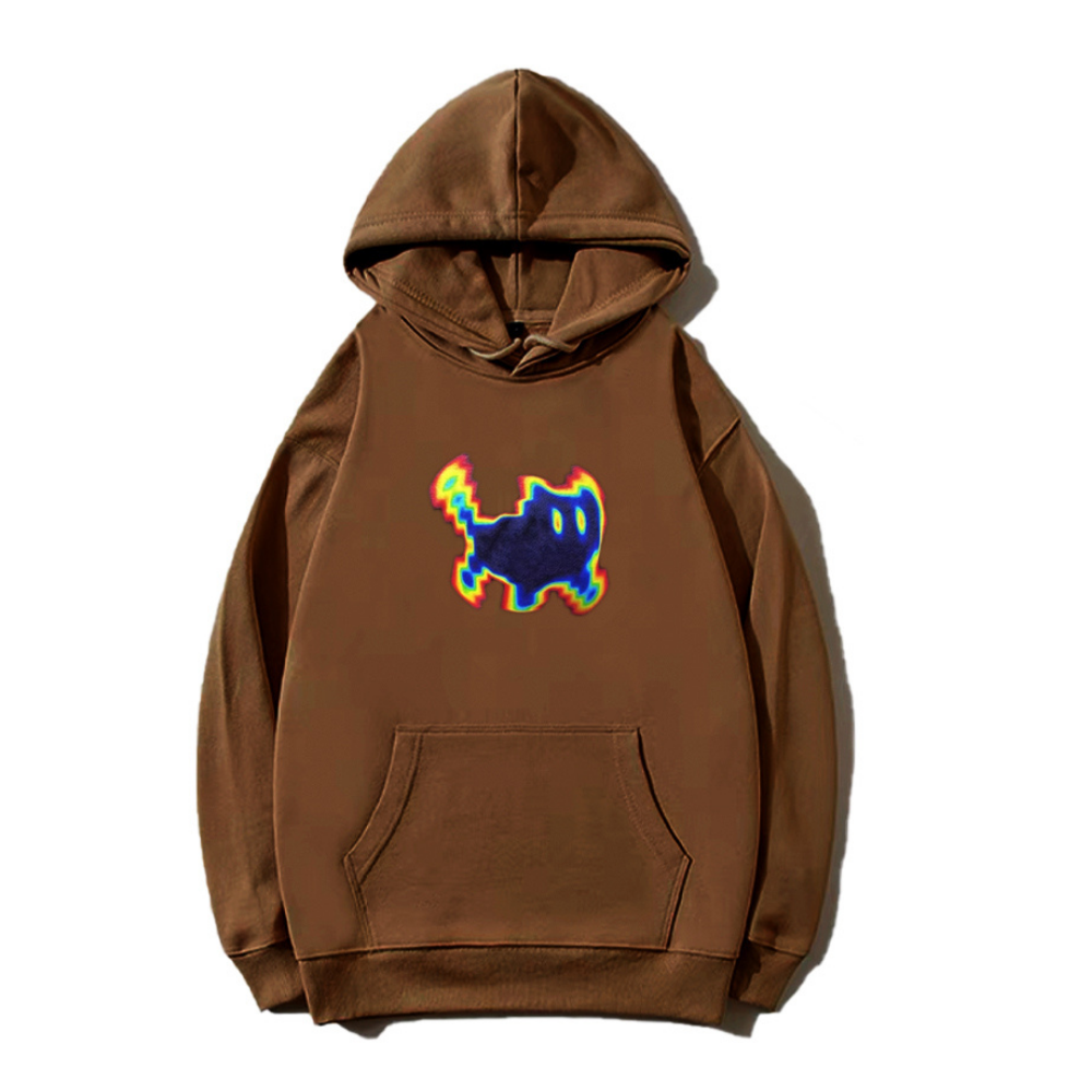 Multicolored Gradient Kitten Hoodie