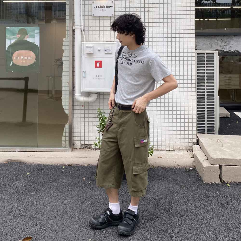 Retro Cargo Large Pocket Shorts