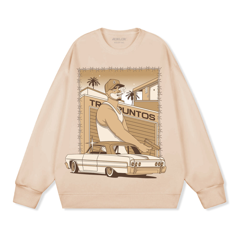 GEG | High Street Co-branded American Style Sweatshirt