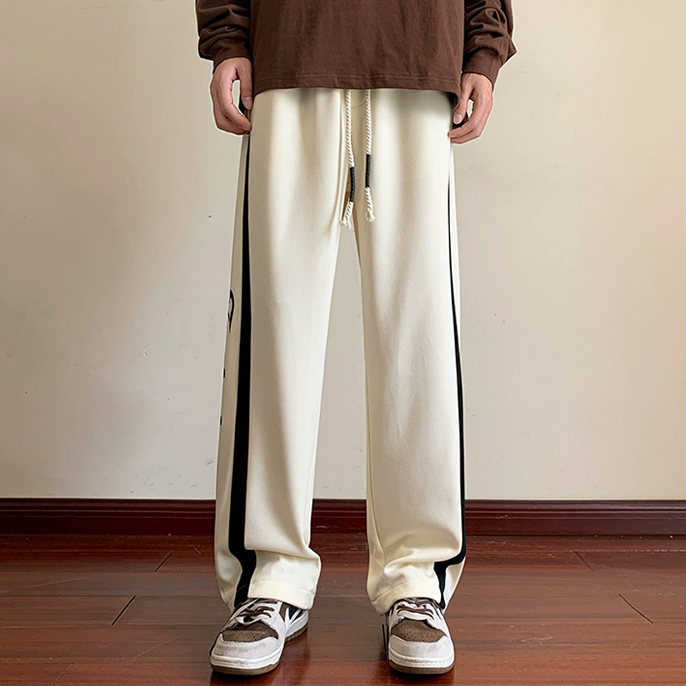 American Striped Lettering Leggings Sweatpants