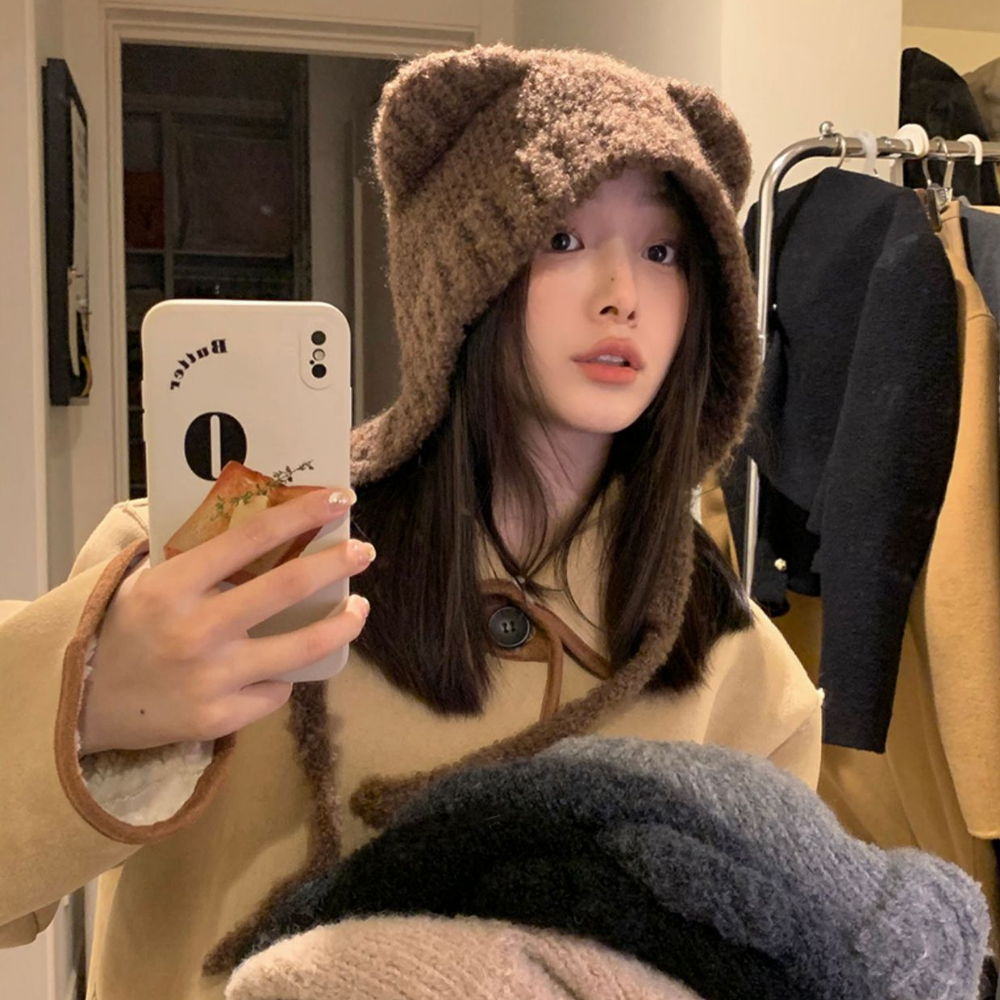 Cute Bear Knitted Hat