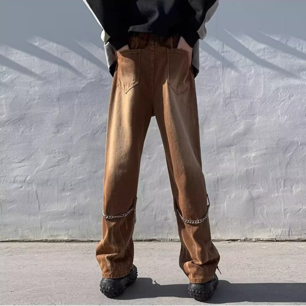 Tie Dye Chain Jeans