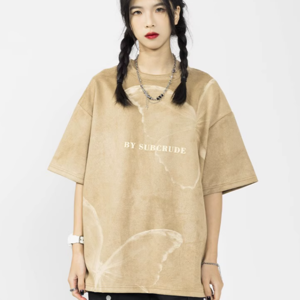 Hight Street Butterfly Suede T-shirt