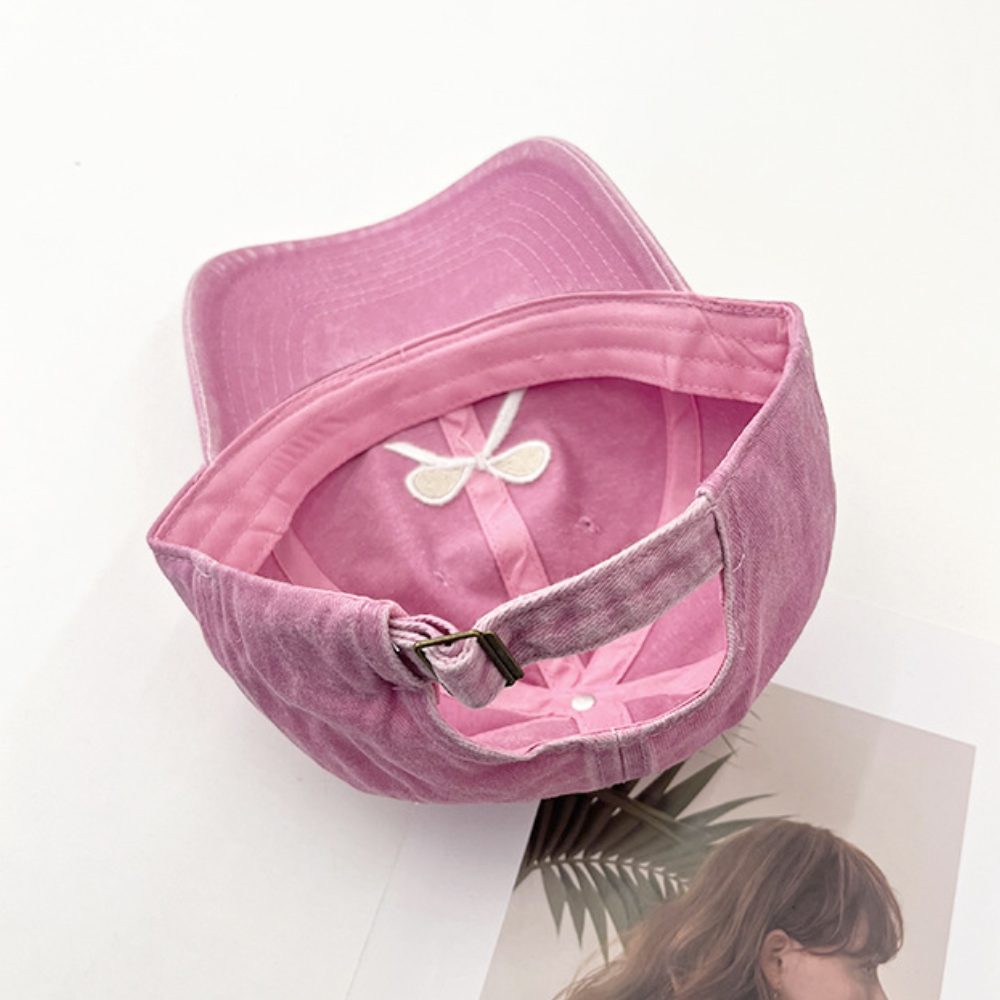 Simple Bow Embroidery Hat