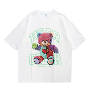 American Color Contrast Doll Bear T-shirt