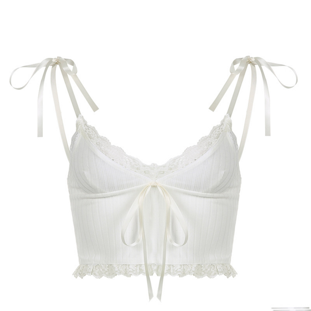 Women's Lace Panel V-Neck Cami Top