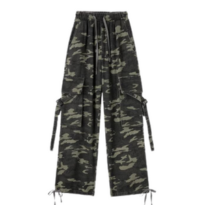 Hip Hop Camouflage High Waist Cargo Pants